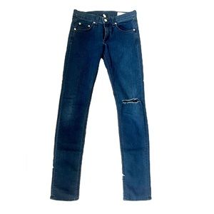 Rag & Bone Terra Blues Classic Skinny Stretch Mid Rise Jean- Size 25